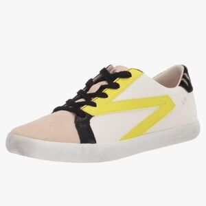 Zodiac Faye Oxford Leather Sneakers in White & Black